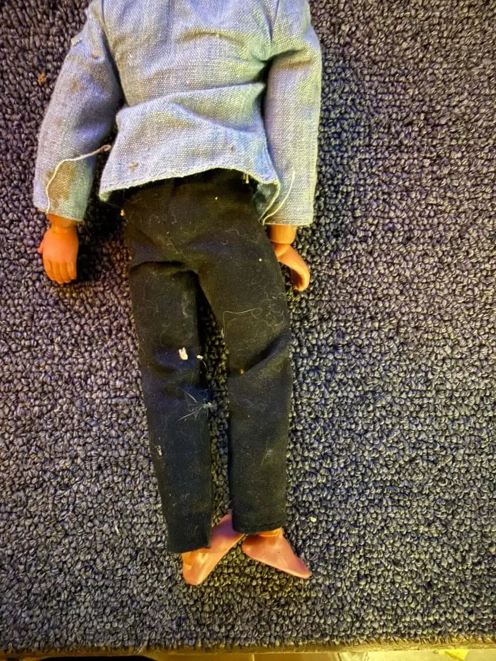 Mattel facial painted blue
